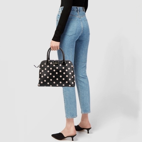Kate Spade WKRU3844 Small Rachelle Wellesley Polka Dot Satchel Bag New with tag - Picture 12 of 12